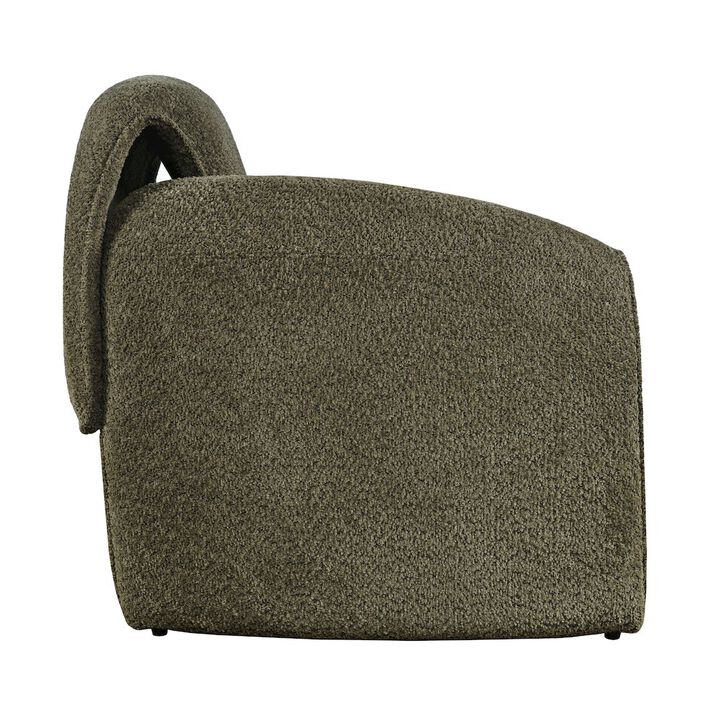 Jofran Dolce Mid-Century Modern Bent Angle Upholstered Accent Chair
