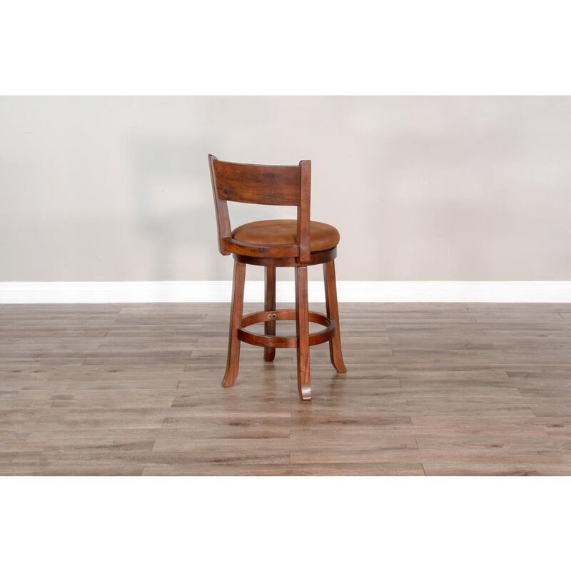 Sunny Designs Counter Swivel Barstool, Cushion Seat & Back