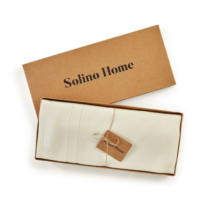 Solino Home 100% Pure Linen Bath Towel 30 x 54 Inch