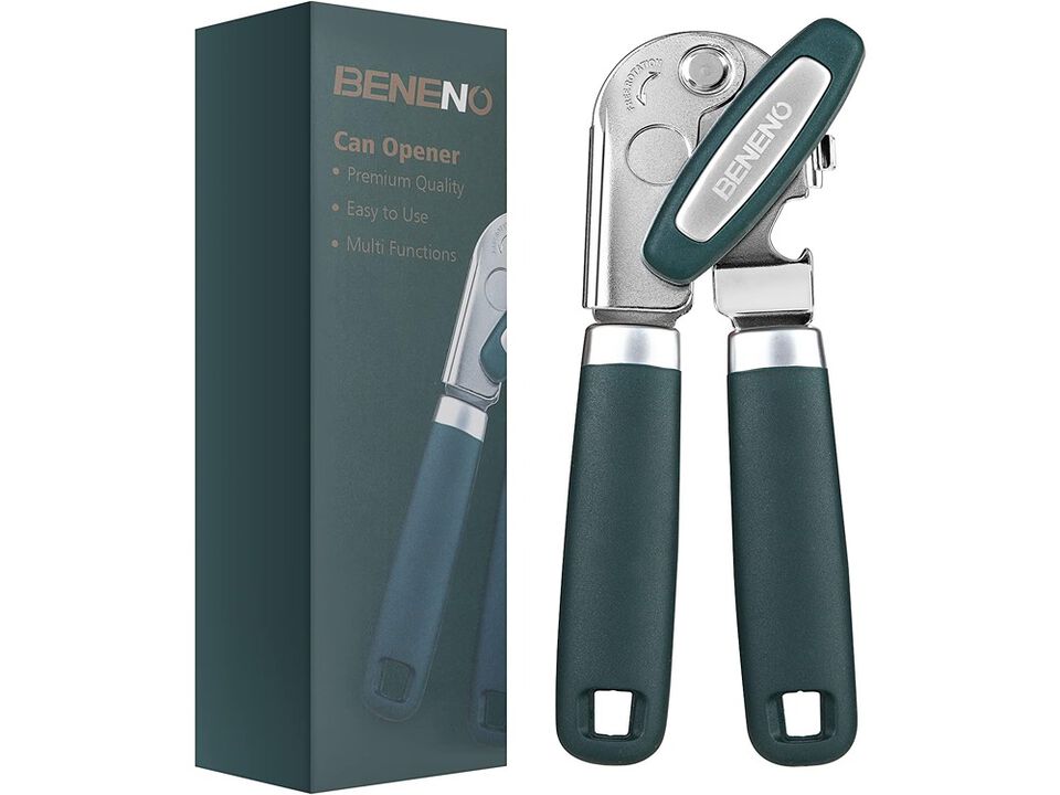 Beneno Can Opener Manual with Magnet and Sharp Blade Smooth Edge