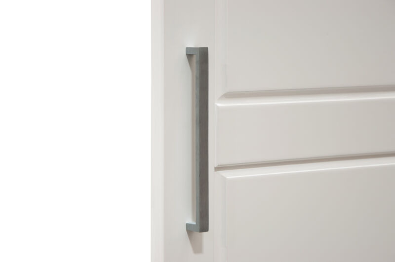 100% Solid Wood Metro 2-Door Wardrobe with Mirrored Door