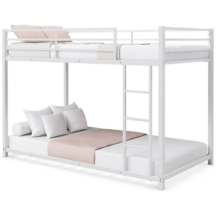Hivvago Twin over Twin Low Profile Modern Bunk Bed