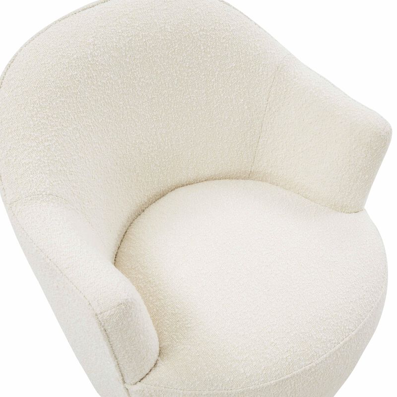 Skyla Boucle Swivel Chair