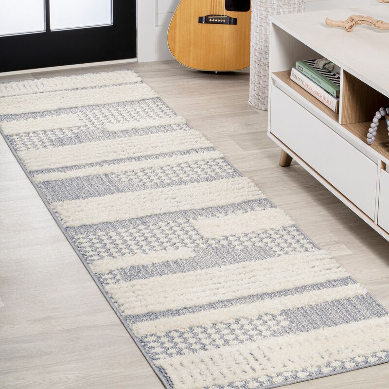 Kerstin Geometric High-Low Area Rug