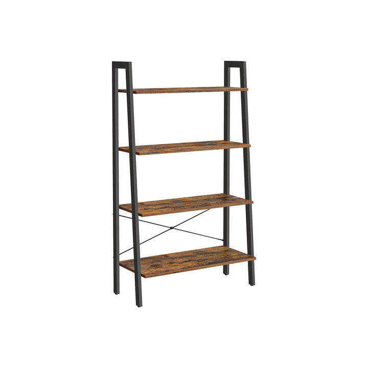4-Tier Bookshelf: Sleek and Space-Saving Storage for Books and Decor