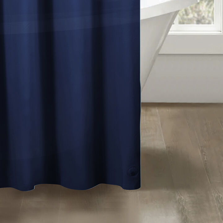 RT Designers Collection Home 3 Gauge Peva Stylish Shower Curtain Liner 70" x 72" Navy