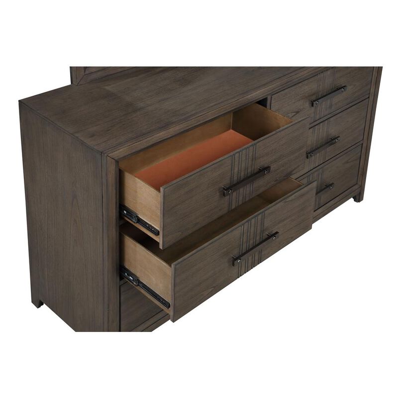 New Classic Furniture Landon Dresser-Walnut