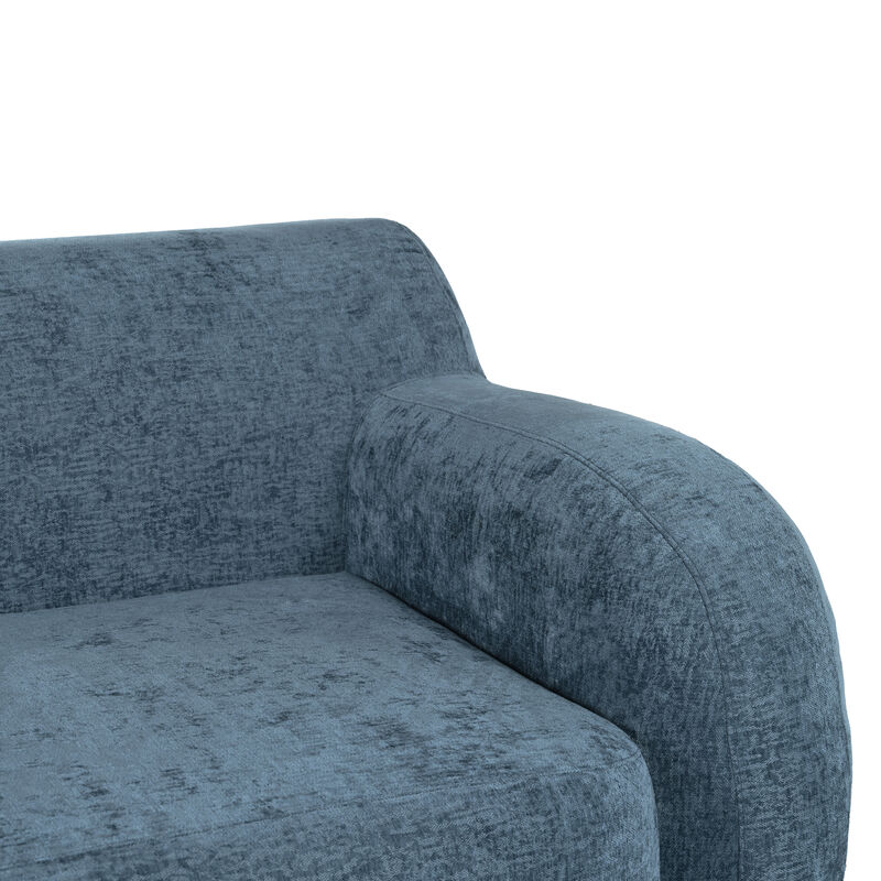 Merax Minimalist Curved Upholstered Sofa