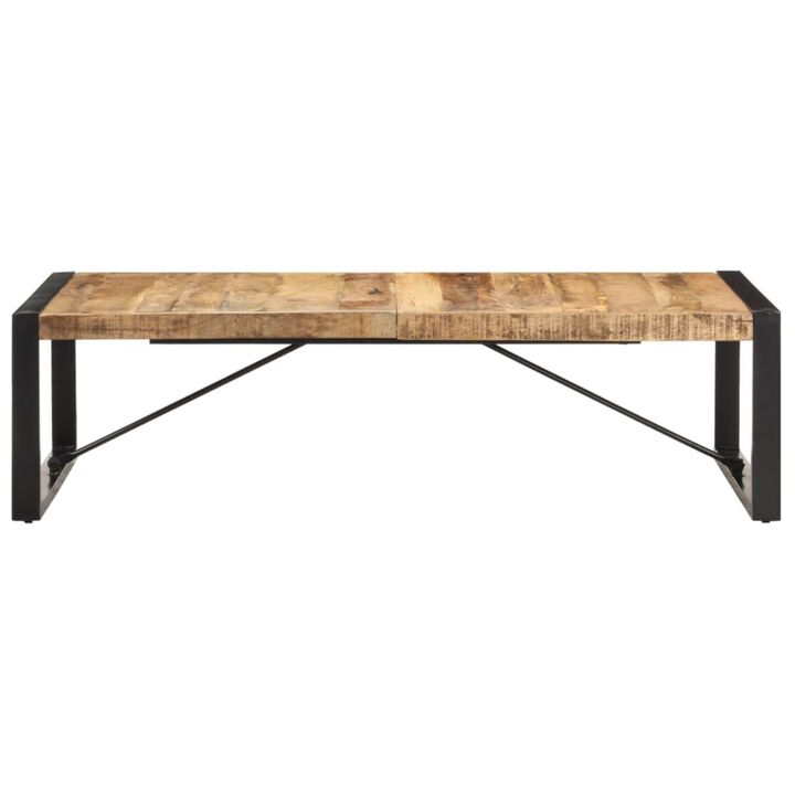 vidaXL Coffee Table 55.1"x27.6"x15.7" Rough Mango Wood