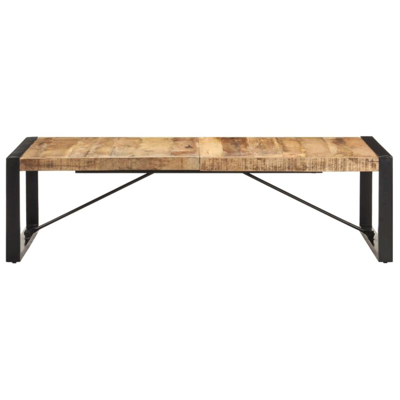 vidaXL Coffee Table 55.1"x27.6"x15.7" Rough Mango Wood