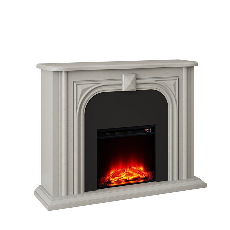 FESTIVO 47.5" Wide Freestanding Fireplace with Realistic LED Flames