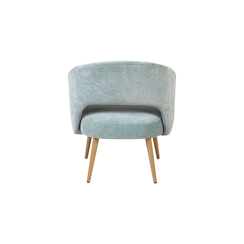 Gracie Mills Scottie Open Back Accent chair with Antique Gold Metallic Legs_x0009_