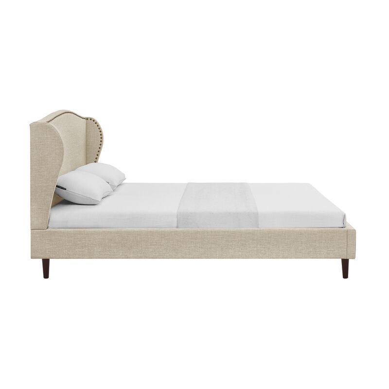 Rustic Manor Ciana Linen Platform Bed