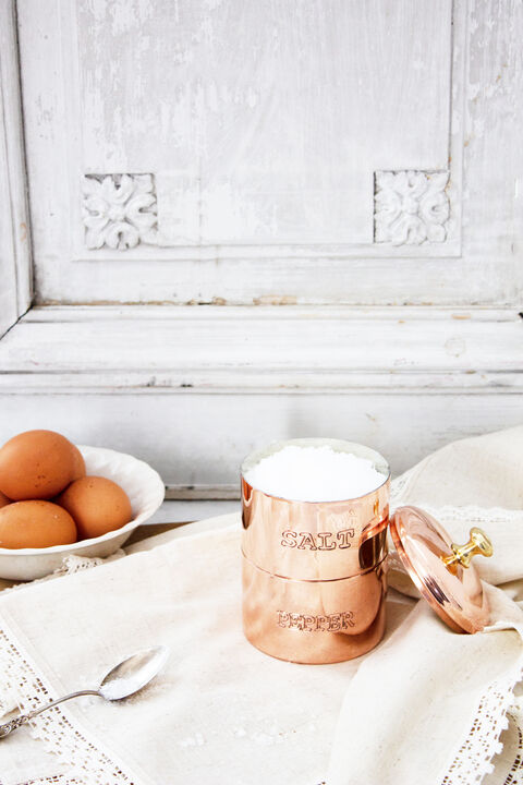 Coppermill Kitchen Vintage Inspired Salt & Pepper Cellar