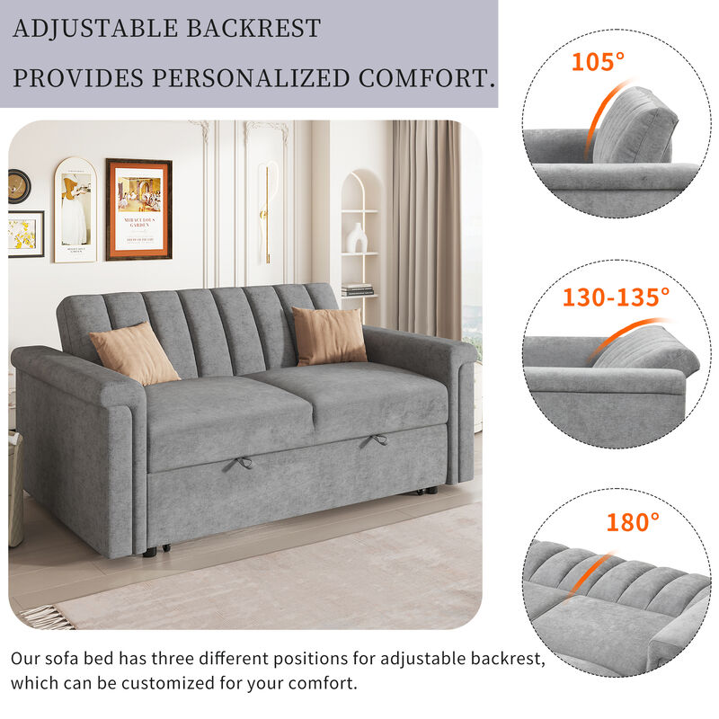 Merax Convertible Soft Cushion Sofa Pull Bed