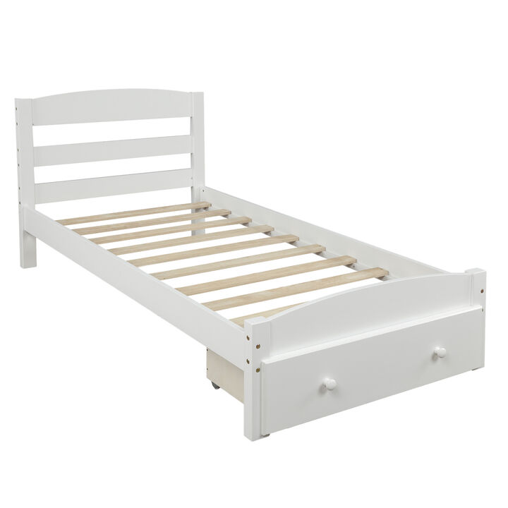 Merax Platform Twin Bed Frame