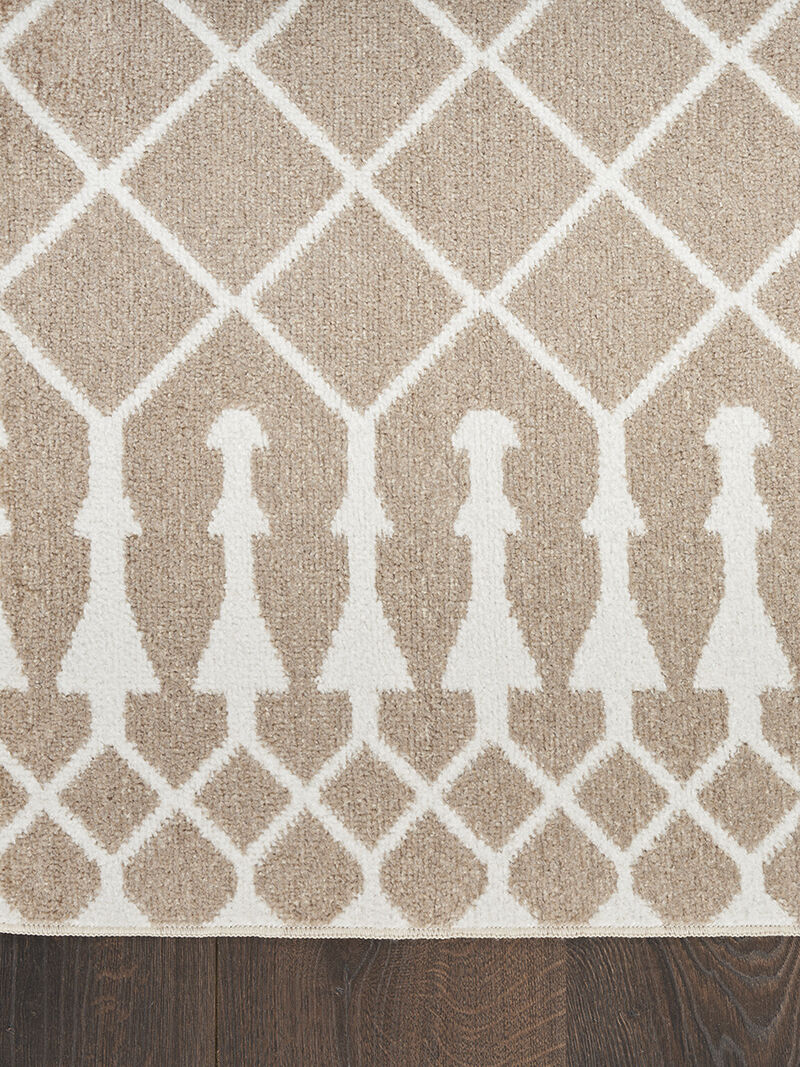 Astra Machine Washable ASW10 Taupe 7'10" x 10' Rug