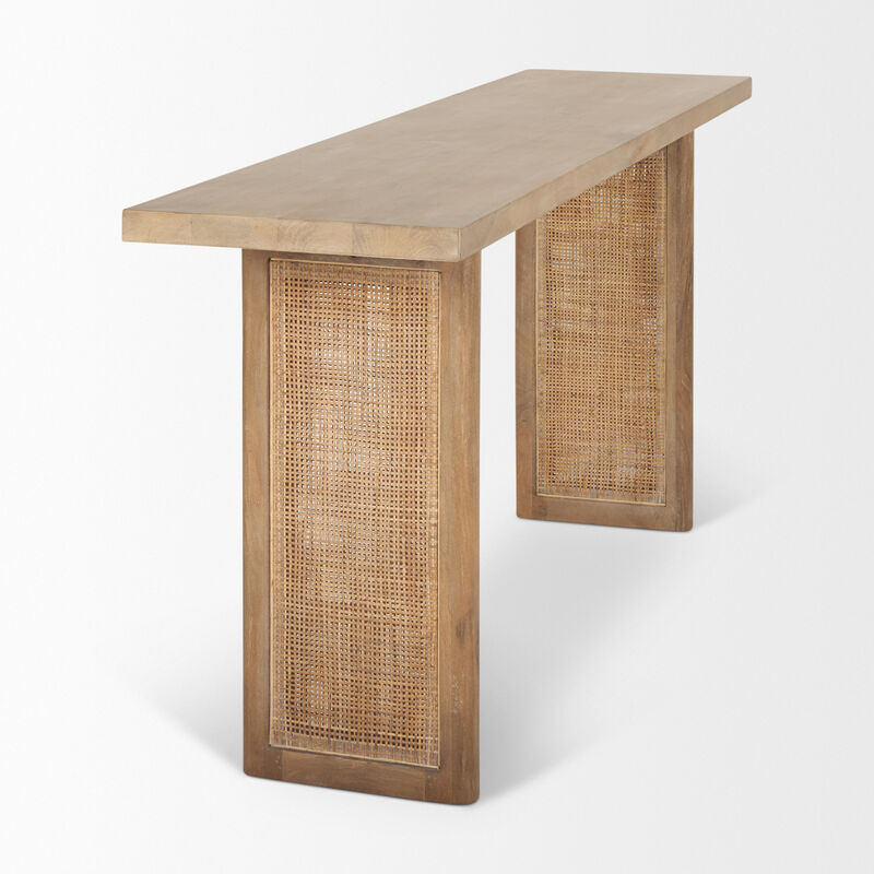 Grier Light Brown Console Table