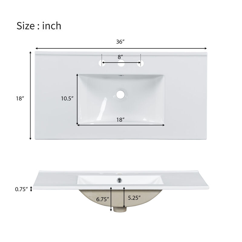 Merax Bathroom Vanity Cabinet with 2 Doors