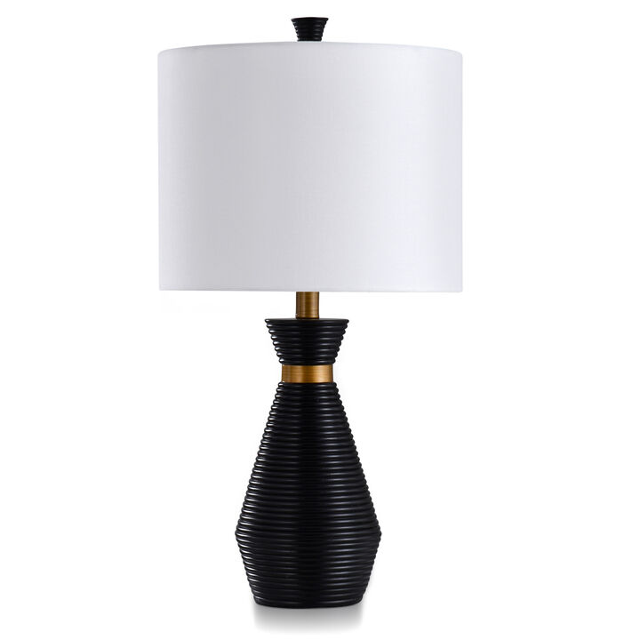 Black & Brass Table Lamp