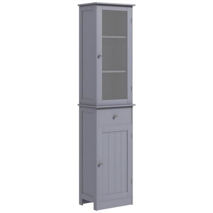 Bathroom Storage Cabinet with Doors & Shelves for Space-Saving Organization and Elegant Bathroom Décor