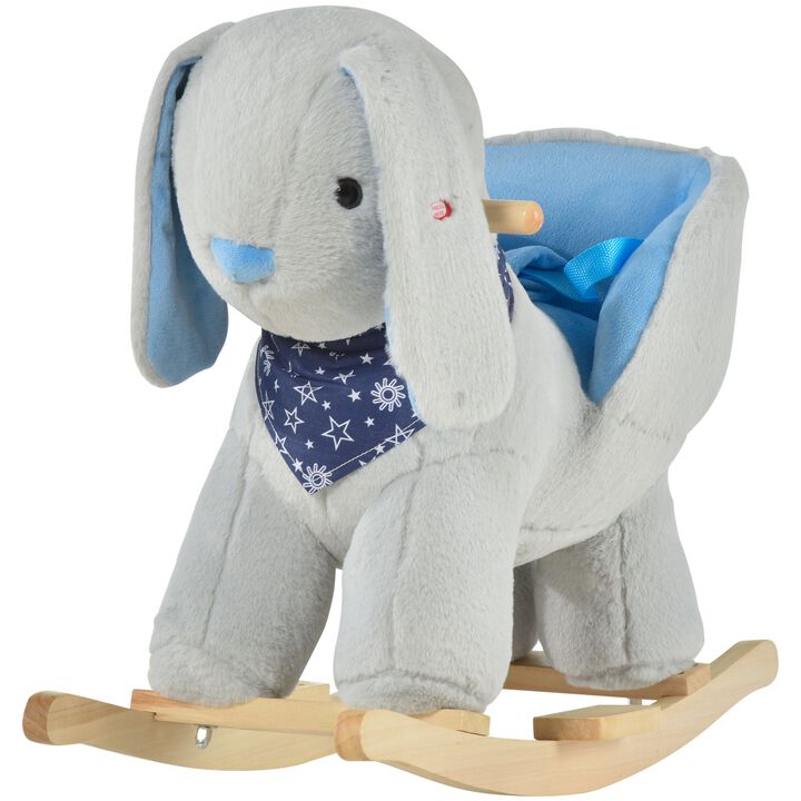 Gray Soothing Rocker: Toddler Horse with Cradlesong for 18-36 Months