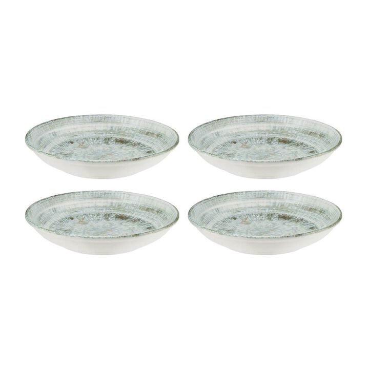 Odette dia.5.25" h:1.5" 7 oz. Round Decorated Porcelain Bowl (Set of 4)