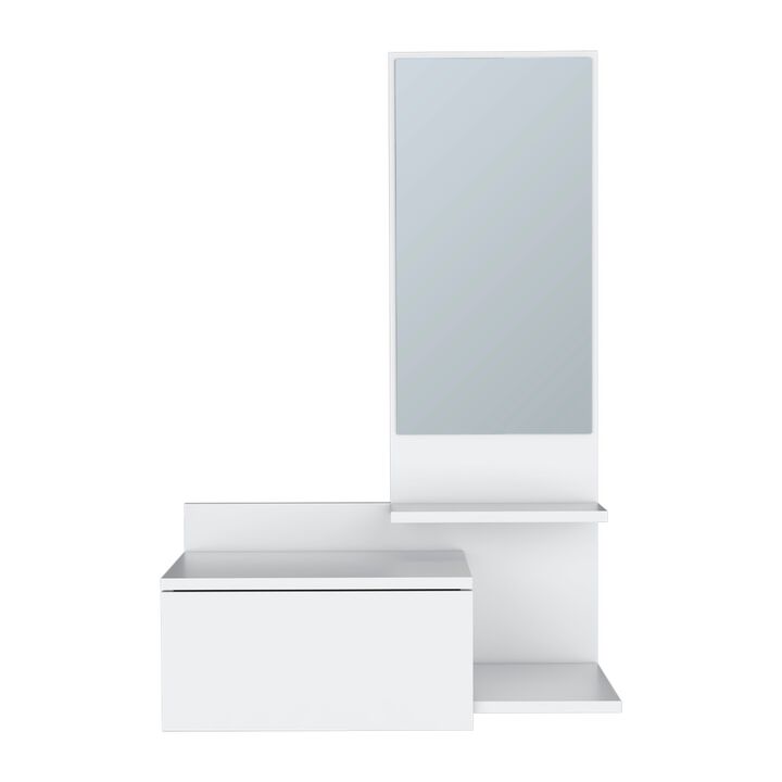 Floating Hallway Cabinet Lowell, Living Room, White