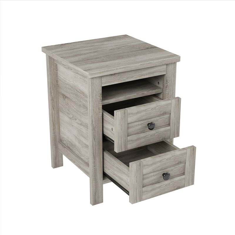 Merax Platform Bed Nightstand and Dresser Bedroom Sets