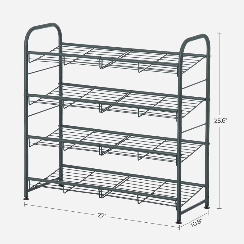 Stackable Shoe Rack - Space-Saving Shoe Organizer for Efficient Storage