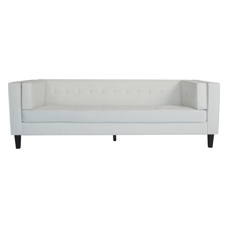 Merax Upholstered Tufted Coach Velvet Sofa