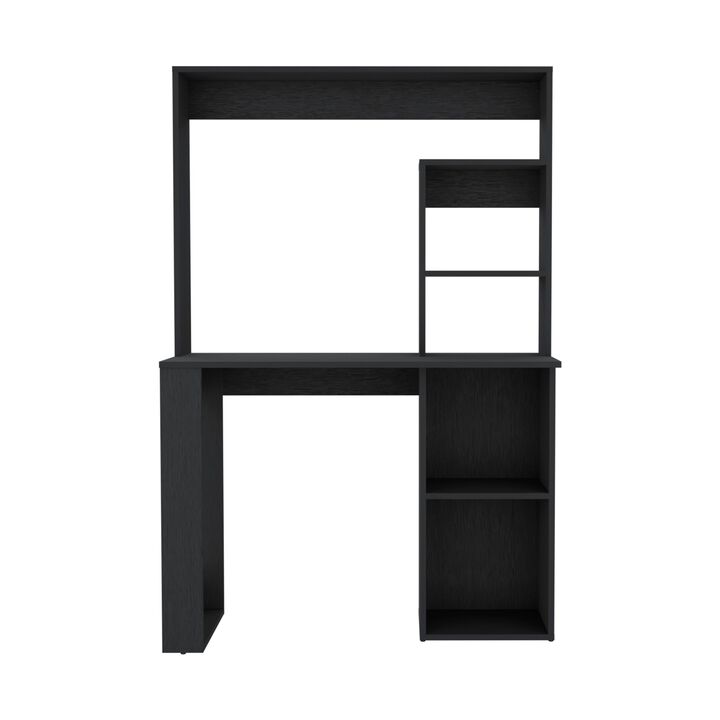 DEPOT E-SHOP Ethel Writing Computer Desk with Storage Shelves and Hutch