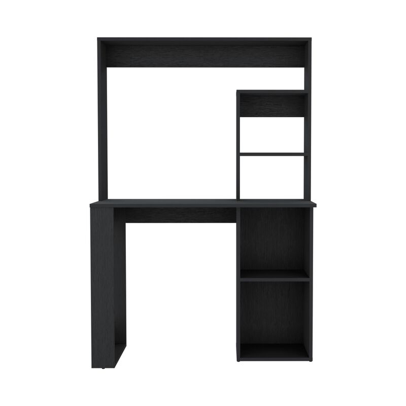 DEPOT E-SHOP Ethel Writing Computer Desk with Storage Shelves and Hutch