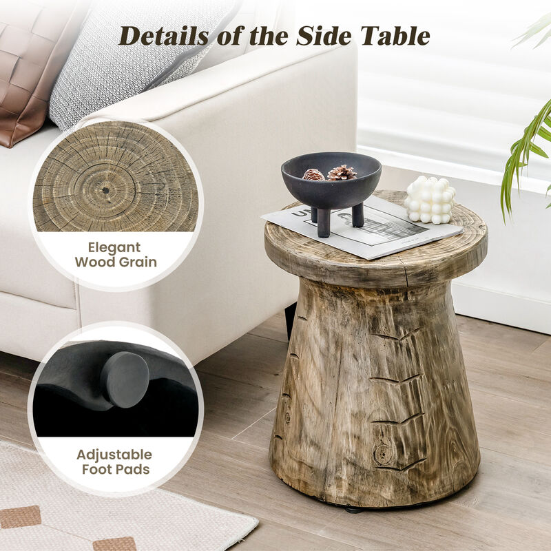 Weather Resident Rock End Table