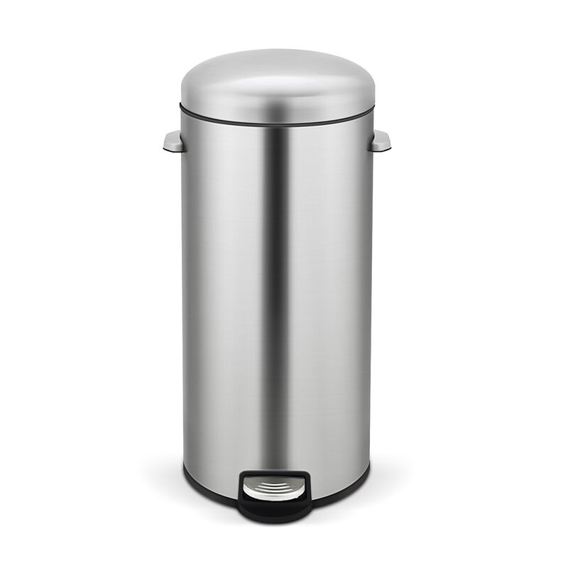 8 Gallon and 1.3 Gallon Step-On Stainless Steel with Lids