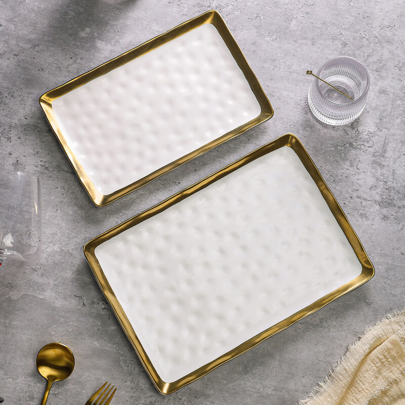 Stone Lain Florian Porcelain Service Plate Set 2 Piece