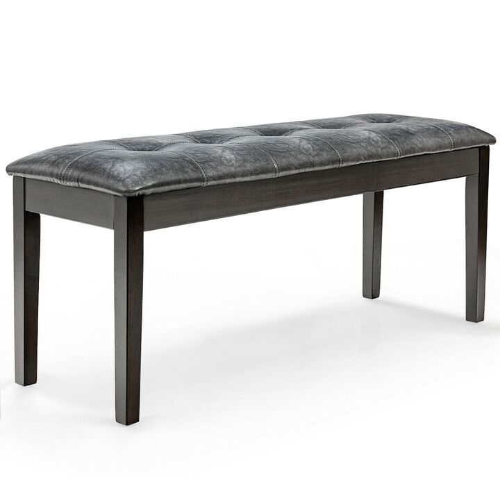 Elegant Upholstered Dining Bench with Button Tufting
