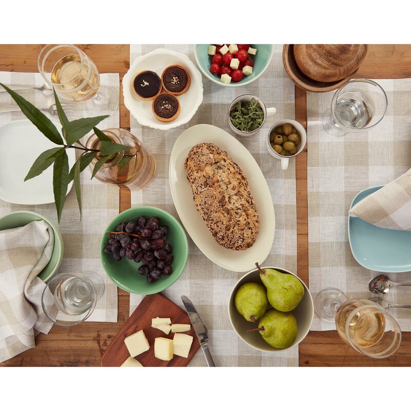 Solino Home 100% Pure Linen Table Runner | Buffalo Check
