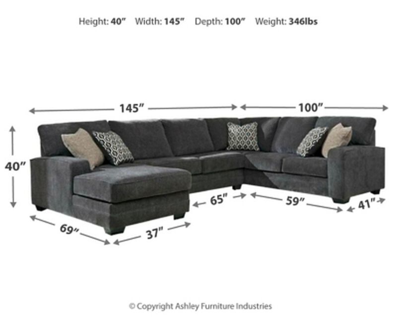 Tracling 3-Piece Sectional with Left Arm Facing Chaise