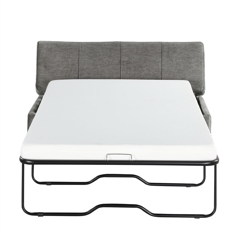 Merax Folding Ottoman Sleeper Sofa Futon with Mattress