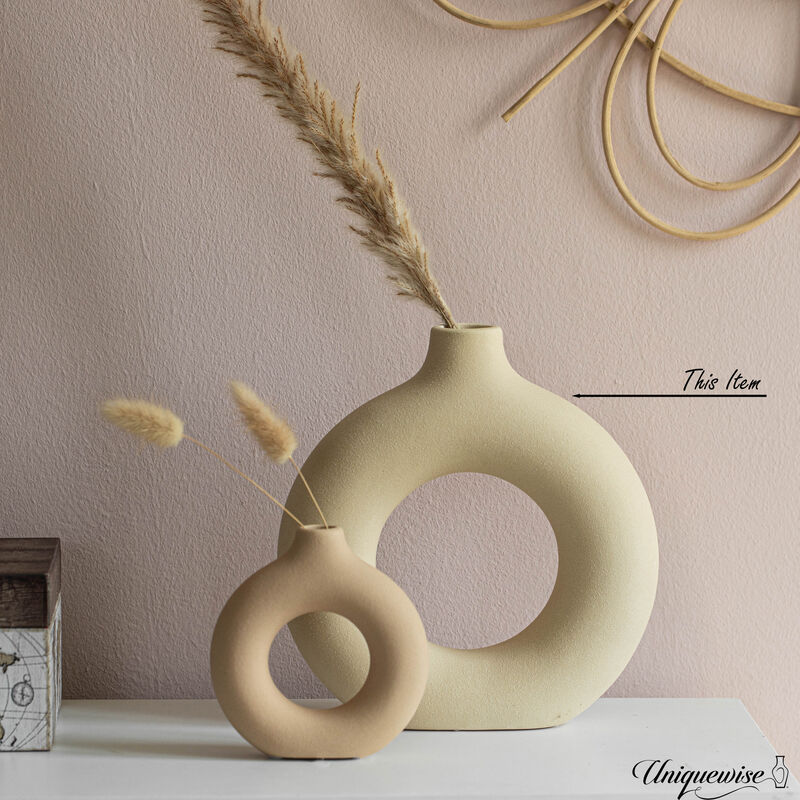 9-Inch Decorative Ceramic Table Vase