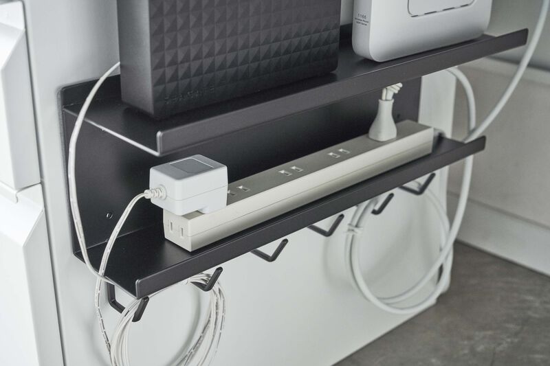 Wall-Mount Cable & Router Storage Rack