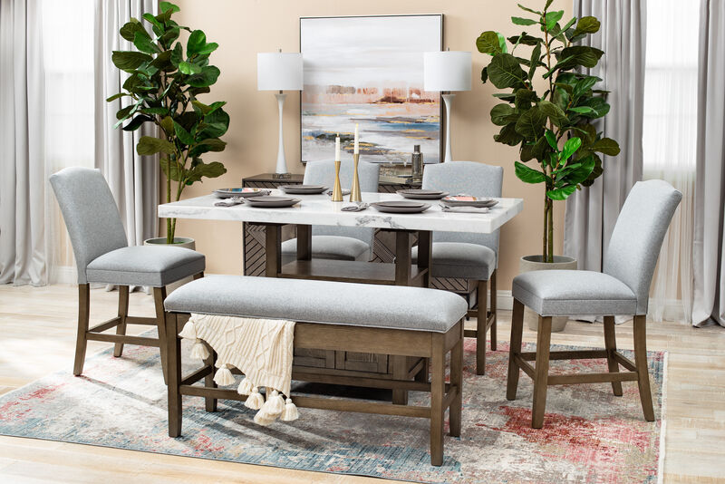 Grayson Storage Counter Bench