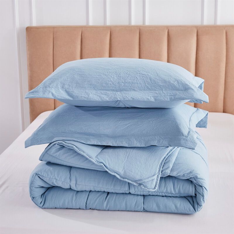 All-Season 3-Piece Microfiber Comforter Set – Reversible and Easy Care