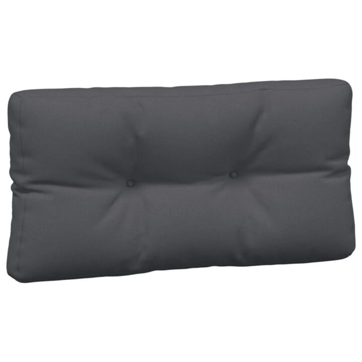 Moni 3pc Outdoor Cushion for Bench, Tufted Dark Gray Fabric, 47 Inch - Benzara