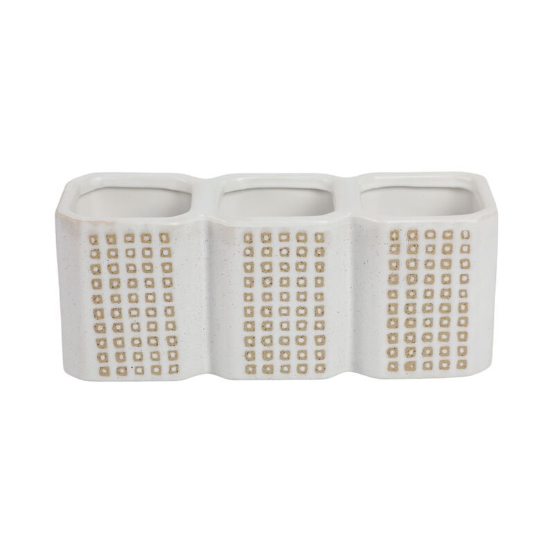 3-cup Dotted Pen Holder