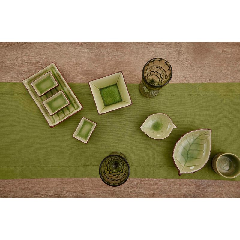 Solino Home 100% Pure Linen Table Runner | Classic Hemstitch for Thanksgiving, Christmas