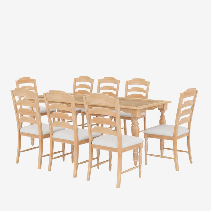 Merax Vintage Traditional Wood Dining Set