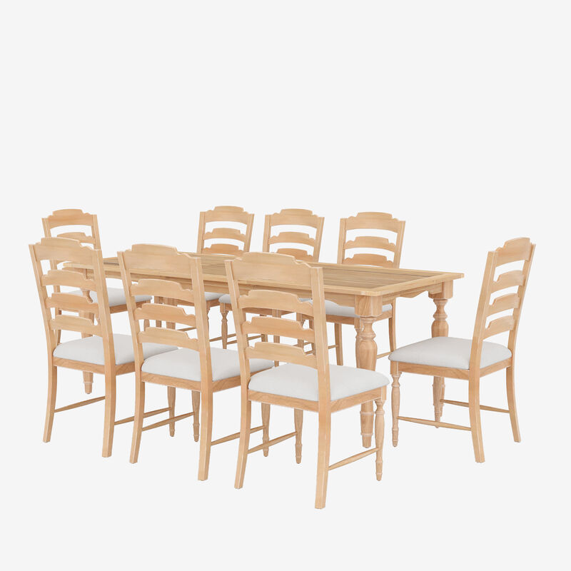 Merax Vintage Traditional Wood Dining Set