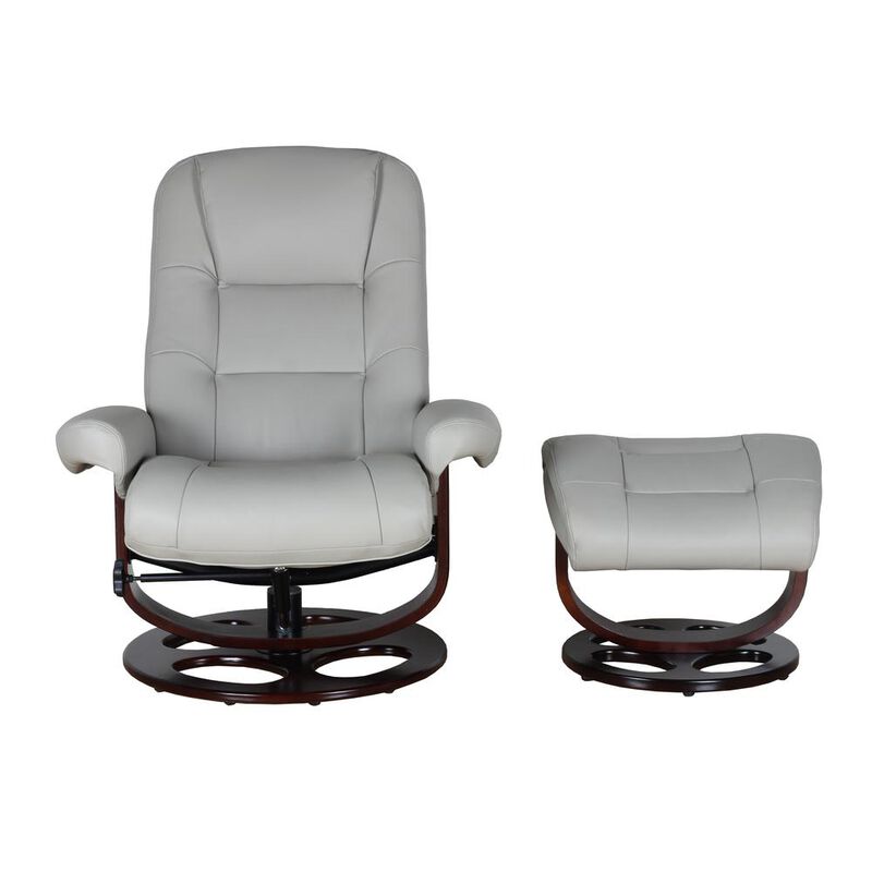 Barcalounger Jacque Swivel Pedestal Recliner w/Ottoman